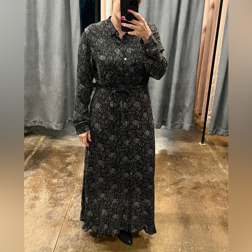 Z Supply Phoenix Dot Midi Dress L New NWT - Picture 8 of 8